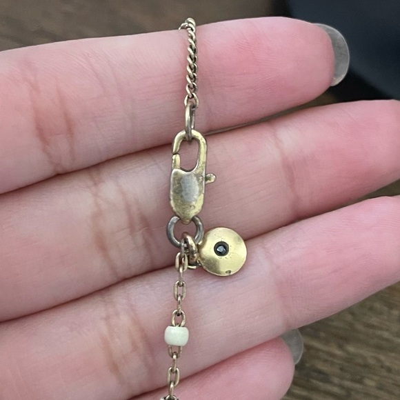 Madewell Brass Bead Drop Gold Tone Necklace - Picture 4 of 6